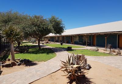 Canyon Roadhouse outdoor seating sundowner Fish River Canyon Namibia stopover