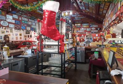 Canyon Roadhouse bar restaurant vintage vehicle memorabilia Fish River Canyon Namibia