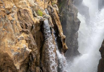 Epupa Falls white water rocks Kunene River Kaokoveld northern Namibia photography