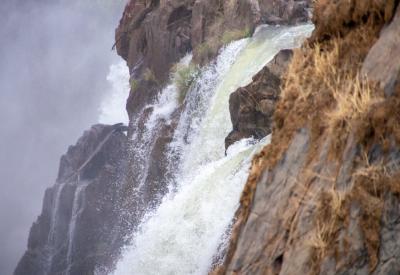 Kunene River pools above Epupa Falls Kaokoveld Namibia northern most point safari
