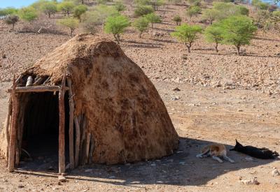Ovahimba Himba sacred fire village centre Kaokoland Namibia nomadic tribe cultural tour