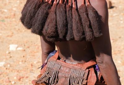 Ovahimba Himba village metres from Kunene River Omarunga Lodge Kaokoland Namibia