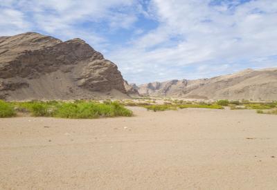 Hoanib River Valley entry track Sesfontein remote Kaokoland northern Namibia photography
