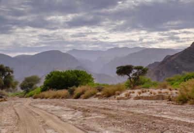 Hoanib River Valley rocky outcrops boulders Kaokoland Damaraland northern Namibia