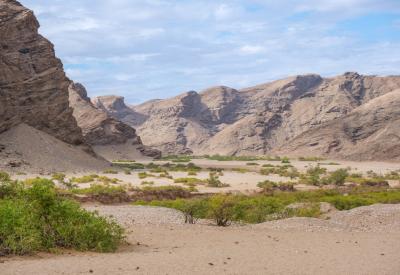 Hoanib River Valley sheer cliff walls Kaokoland Damaraland northern Namibia photography