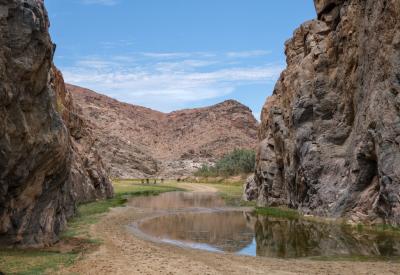 Hoarusib River soft sand clay crossing 4x4 adventure Kaokoland Namibia photography