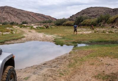 Hoarusib River soft sand clay crossing 4x4 adventure Kaokoland Namibia photography