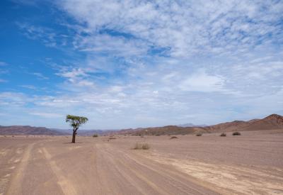 Hoarusib River Valley narrow canyon entrance Kaokoland Skeleton Coast Namibia photography