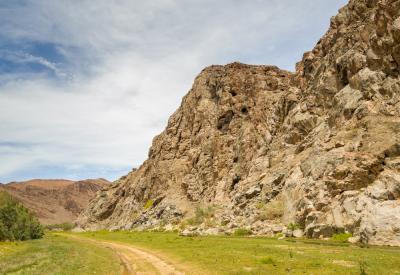 Hoarusib River Valley reflections canyon walls Kaokoland Namibia 4x4 adventure