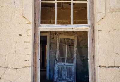Kolmanskop ghost town exterior German colonial architecture Luderitz Namibia