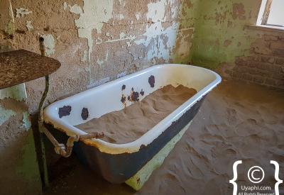 Kolmanskop hospital theatre first x-ray southern hemisphere Namibia ghost town