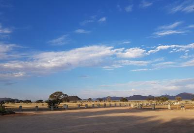 Namib Desert Lodge children's swimming pool Namib Desert Namibia family self-drive