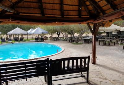 Namib Desert Lodge adult swimming pool Namib Desert Namibia hot summer afternoons