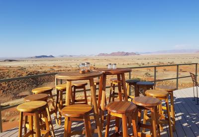 Namib Dune Star Camp dinner desert overnight excursion Namib Desert Namibia