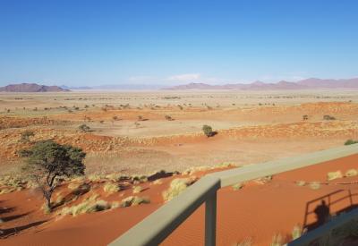 Namib Dune Star Camp dinner desert overnight excursion Namib Desert Namibia