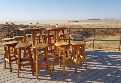 Namib Dune Star Camp cold winter desert morning wheel bed back inside Namibia