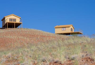 Namib Dune Star Camp roofed room winter warmth wheeled bed desert excursion Namibia