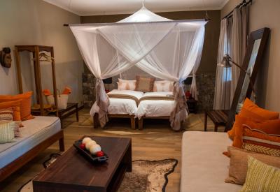 Onguma Bush Camp excellent breakfast dinner Etosha National Park Namibia
