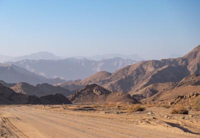 Orange River mountain ranges C13 road Namibia Richtersveld border South Africa
