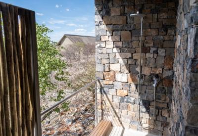 Safarihoek Lodge central guest area bar amazing views Etosha Heights Namibia