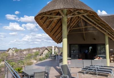 Safarihoek Lodge beautiful swimming pool amazing views Etosha Heights Game Reserve Namibia