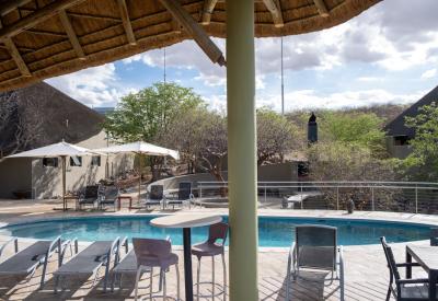 Wildlife game drive Safarihoek Lodge private Etosha Heights Game Reserve Namibia