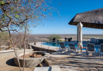 Safarihoek Lodge sundowners private Etosha Heights Game Reserve Namibia luxury safari