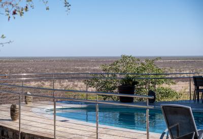 Safarihoek Lodge sundowners private Etosha Heights Game Reserve Namibia luxury safari