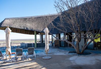Safarihoek Lodge night drive Etosha Heights private game reserve bordering Etosha Namibia