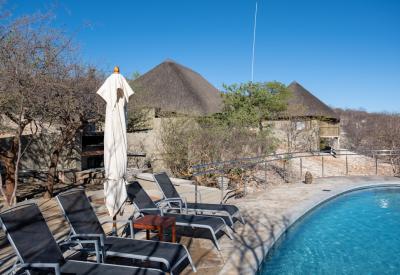 Safarihoek Lodge night drive Etosha Heights private game reserve bordering Etosha Namibia