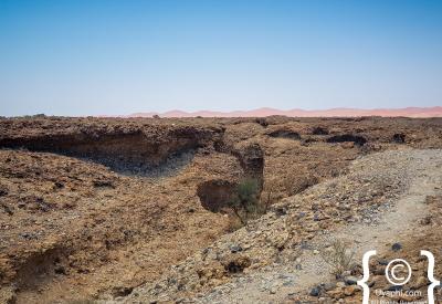 Sesriem Canyon worthwhile visit Sossusvlei Namib Desert Namibia one million years old
