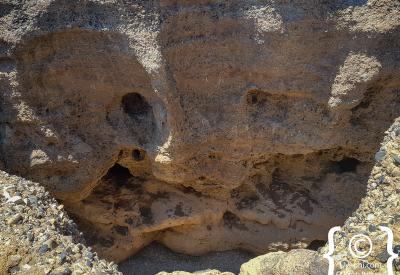 Sesriem Canyon narrowing walls 30 metres deep Namib Desert Namibia photography