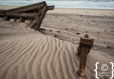 Skeleton Coast shipwreck beach Namibia Atlantic Ocean remote photography