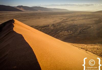 Deadvlei dead trees orange dunes 900 years old Sossusvlei Namib Desert Namibia