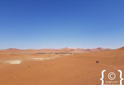Sossusvlei 4x4 road approaching dunes Namib Naukluft Park Namibia photography
