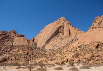 Spitzkoppe bald granite peak 1784m 700 million years old Namibia most photographed mountain