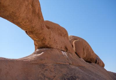 Spitzkoppe rock arch walking trail Namibia granite boulders photography