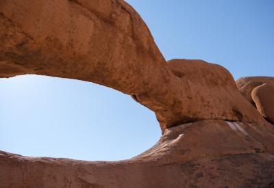 Spitzkoppe rock arch walking trail Namibia granite boulders photography