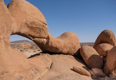 Spitzkoppe campsite beneath granite peaks Namibia overnight photography stargazing
