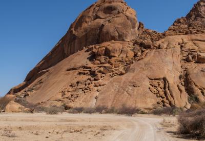Spitzkoppe bald granite peak 1784m 700 million years old Namibia most photographed mountain