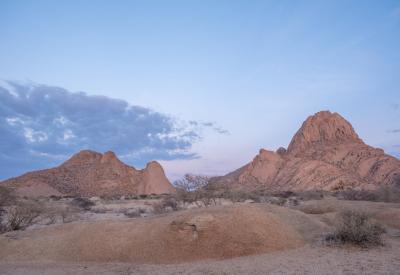 Spitzkoppe panoramic view plains Damaraland Namibia most photographed mountain photography
