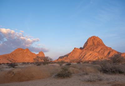 Spitzkoppe star trails granite peaks night photography Namibia astrophotography