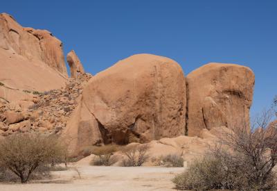 Spitzkoppe dawn golden light wide angle photography Namibia granite peaks