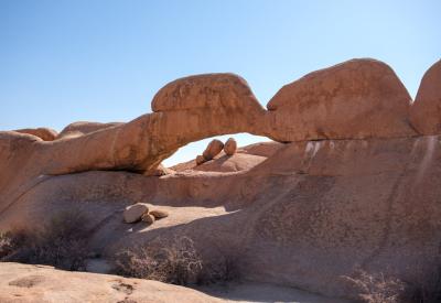 Spitzkoppe dusk orange purple sky photography Namibia 700 million year old granite