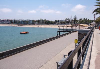 Swakopmund laidback charm town streets shopfronts Namibia colonial architecture photography