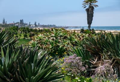 Swakopmund Mole lighthouse jetty Atlantic Ocean Namibia colonial town photography