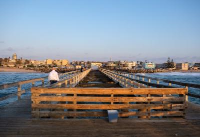 Swakopmund oceanfront promenade Atlantic Ocean Namib Desert Namibia photography