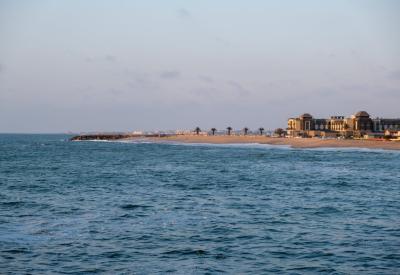 Swakopmund historic landmark buildings German colonial Namibia Atlantic coast photography