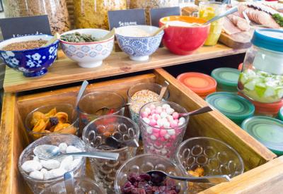 The Delight Swakopmund exceptional breakfast buffet oysters sparkling wine Namibia