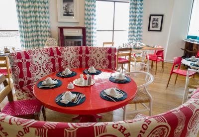 The Delight Swakopmund breakfast room coffee station Swakopmund Namibia hotel